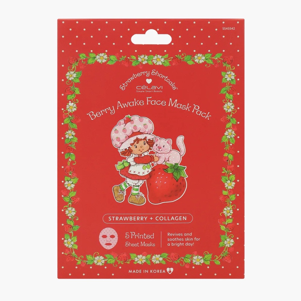 Strawberry Shortcake nwt Berry Awake Face Mask Set
